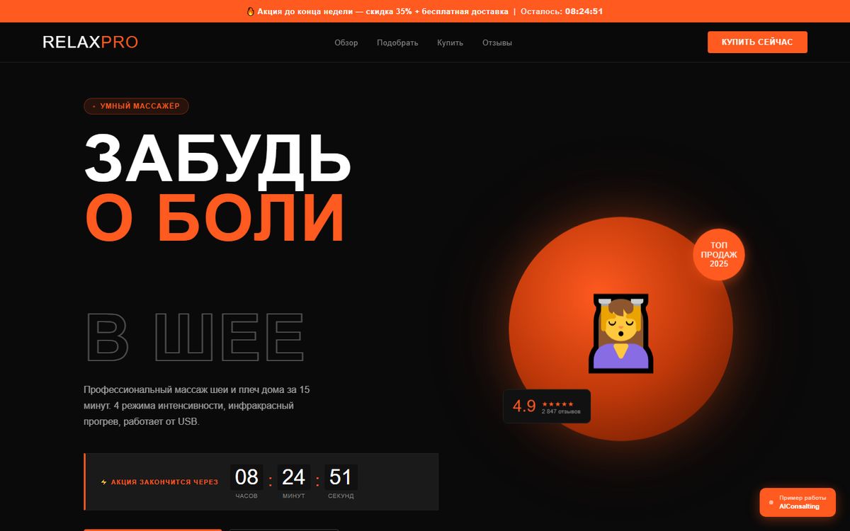 Концепт: RELAX PRO